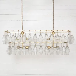 Grand Waterfall Rectangle Chandelier (52")