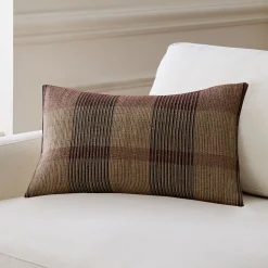 Graphic Plaid Pillow Cover