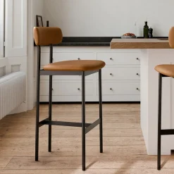 Grier Leather Bar & Counter Stools
