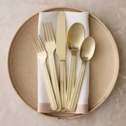 Grooved Flatware Set
