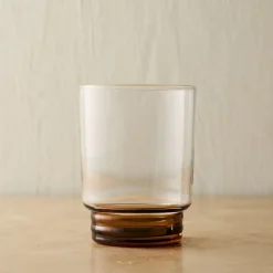 Grooved Stem Double Old Fashioned Glasses