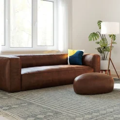 Hal Leather Ottoman