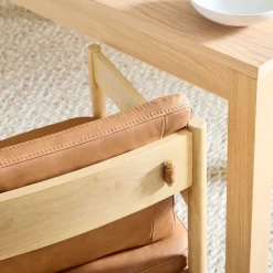 Halsey Leather Dining Arm Chair