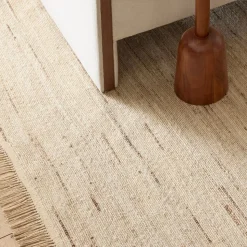 Hand-Spun Wool Jute Rug