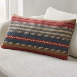 Handwoven Varied Stripe Pillow Cover