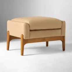 Hank Leather Ottoman