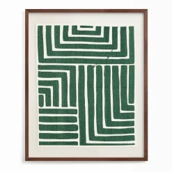 "Hard & Soft" Framed Textile Art by Minted for West Elm