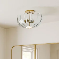 Hari Glass Flush Mount (14")