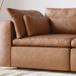 Harmony Modular Leather Multi-Piece Sofa (86"–121")
