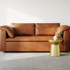 Harmony Modular Leather Sofa (82"–92")