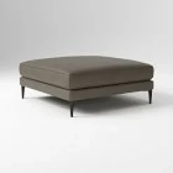 Harper Leather Ottoman
