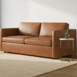 Harris Leather Queen Sleeper Sofa (78")
