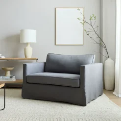 Harris Skirted Slipcover Apartment Loveseat (51")