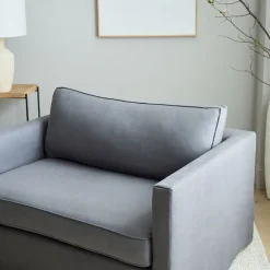 Harris Skirted Slipcover Apartment Loveseat (51")