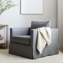 Harris Skirted Slipcover Chair
