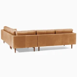 Haven Loft Leather 3-Piece L-Shaped Sectional (103.5")
