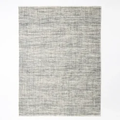 Heathered Basketweave Wool Rug