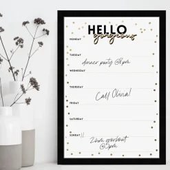 Hello Gorgeous Planner Dry Erase Board