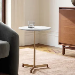 Hennings Marble Side Table (16")