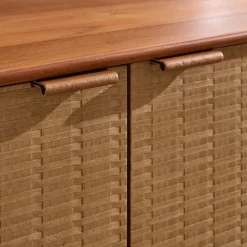 Herman Basket Woven Veneer Cabinet (28")