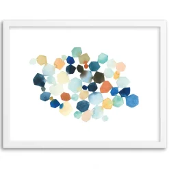 Hexagon Cluster II Framed Wall Art by Minted for West Elm