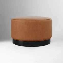 Hoffman Leather Ottoman