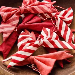 Holiday Bow Ornaments (Set of 10)