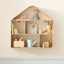 House Rattan Shelf (25")