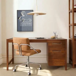 Hughes Desk with File Cabinet (56")
