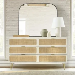 Ida Woven 6-Drawer Dresser (60")