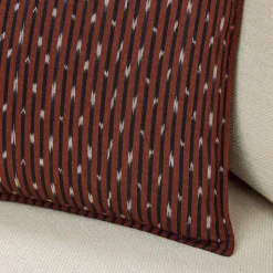 Ikat Dot Stripe Pillow Cover
