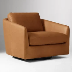 Imogene Leather Grand Swivel Chair