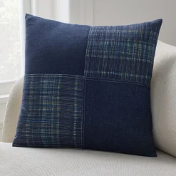 Indigo Patchwork Pillow Cover
