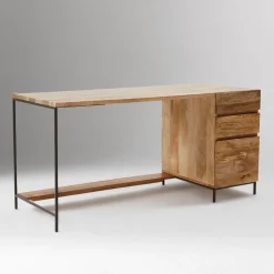 Industrial Modular Desk w/ File Cabinet (64")