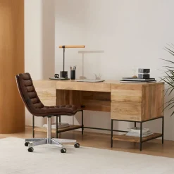Industrial Storage Executive Desk (68")