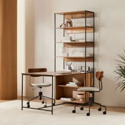Industrial Storage Peninsula Desk (64")