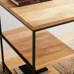 Industrial Storage 3-Piece Modular Desk w/ Open Shelves (64")