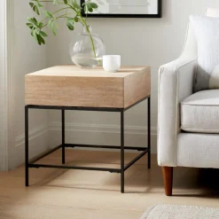 Industrial Storage Side Table (20")