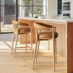 Irvine Leather Counter Stool