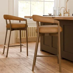 Irvine Leather Counter Stool
