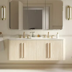 Isley Double Floating Bathroom Vanity (60")