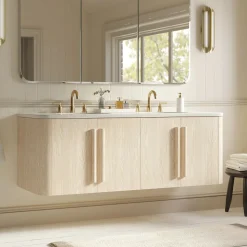 Isley Double Floating Bathroom Vanity (60")