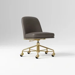 Jack Metal Frame Leather Swivel Office Chair
