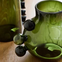 Jade Artisanal Glass Vases