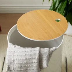 Jasper Wood Lidded Baskets