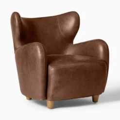 Jodie Wing Leather Chair