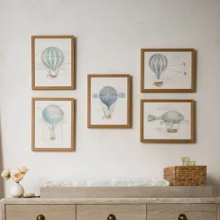 Joseph Altuzarra Hot Air Balloon Watercolor Wall Art
