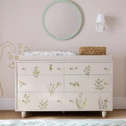 Joseph Altuzarra Painted Botanical Wide Dresser with Removable Topper (60")