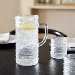 Jupiter Beaded Glass Pitcher
