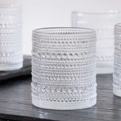 Jupiter Beaded Short Drinking Glasses (Set of 6)